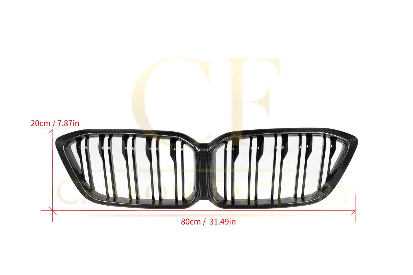 Double Slat Pre-preg Carbon Fibre Front Grille for BMW F87 M2C LCI Competition 13-20-Carbon Factory