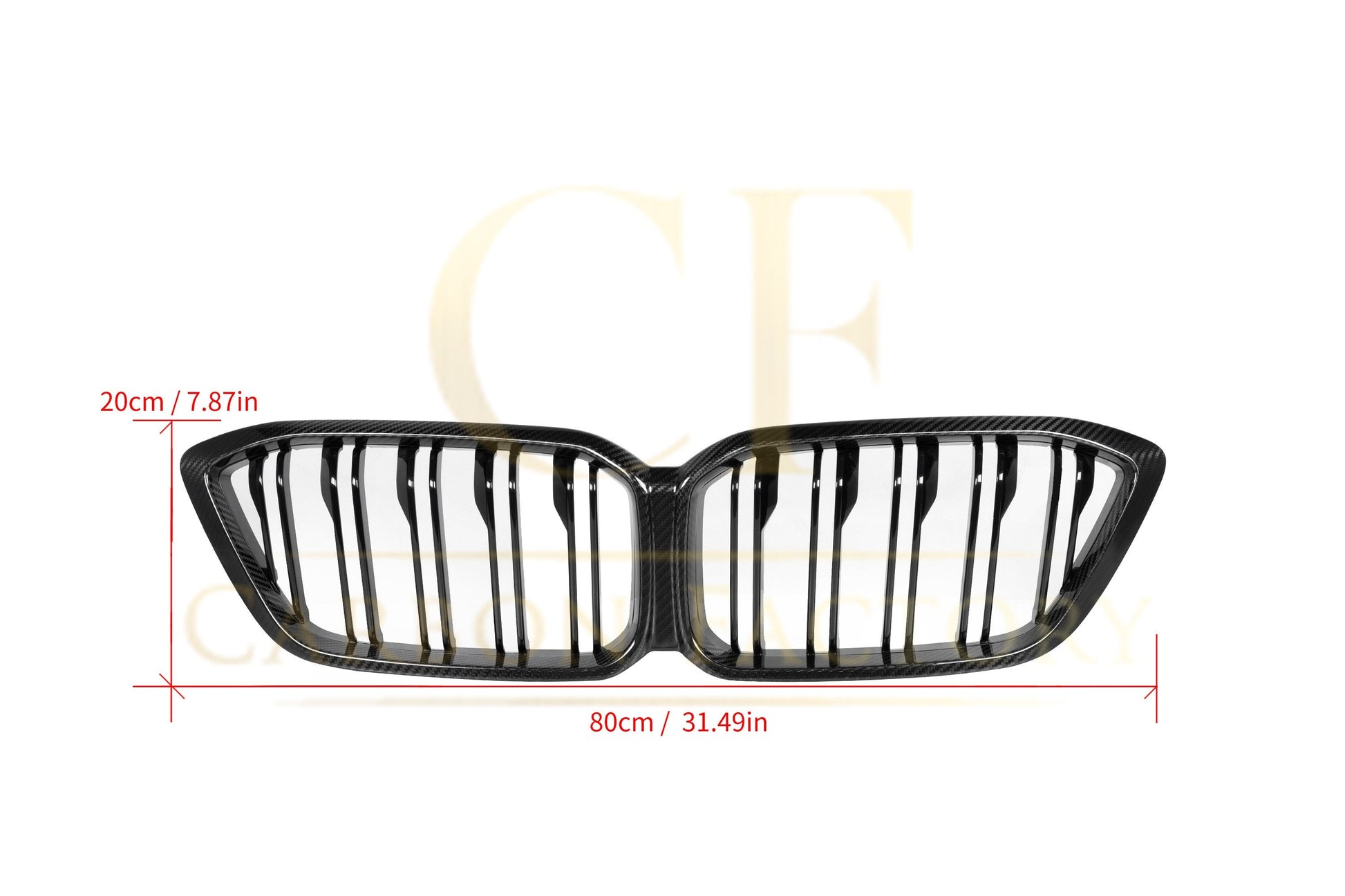 Double Slat Pre-preg Carbon Fibre Front Grille for BMW F87 M2C LCI Competition 13-20-Carbon Factory