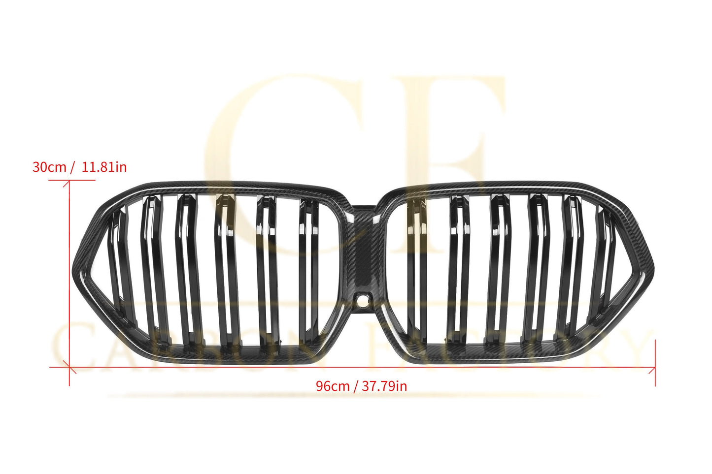 Double Slat Pre-preg Carbon Fibre Front Grille for BMW G06 X6 19-22-Carbon Factory