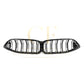 Double Slat Pre-preg Carbon Fibre Front Grille for BMW G14 G15 G16 8 Series 18-22-Carbon Factory