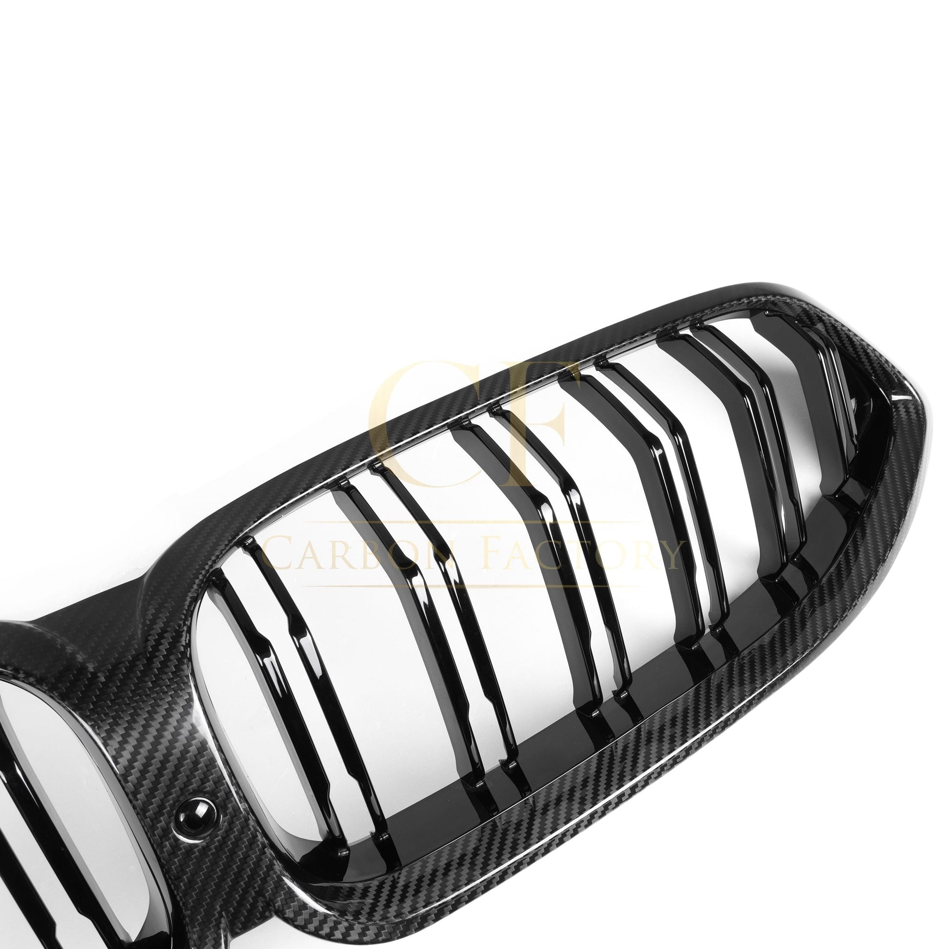 Double Slat Pre-preg Carbon Fibre Front Grille for BMW G14 G15 G16 8 Series 18-22-Carbon Factory