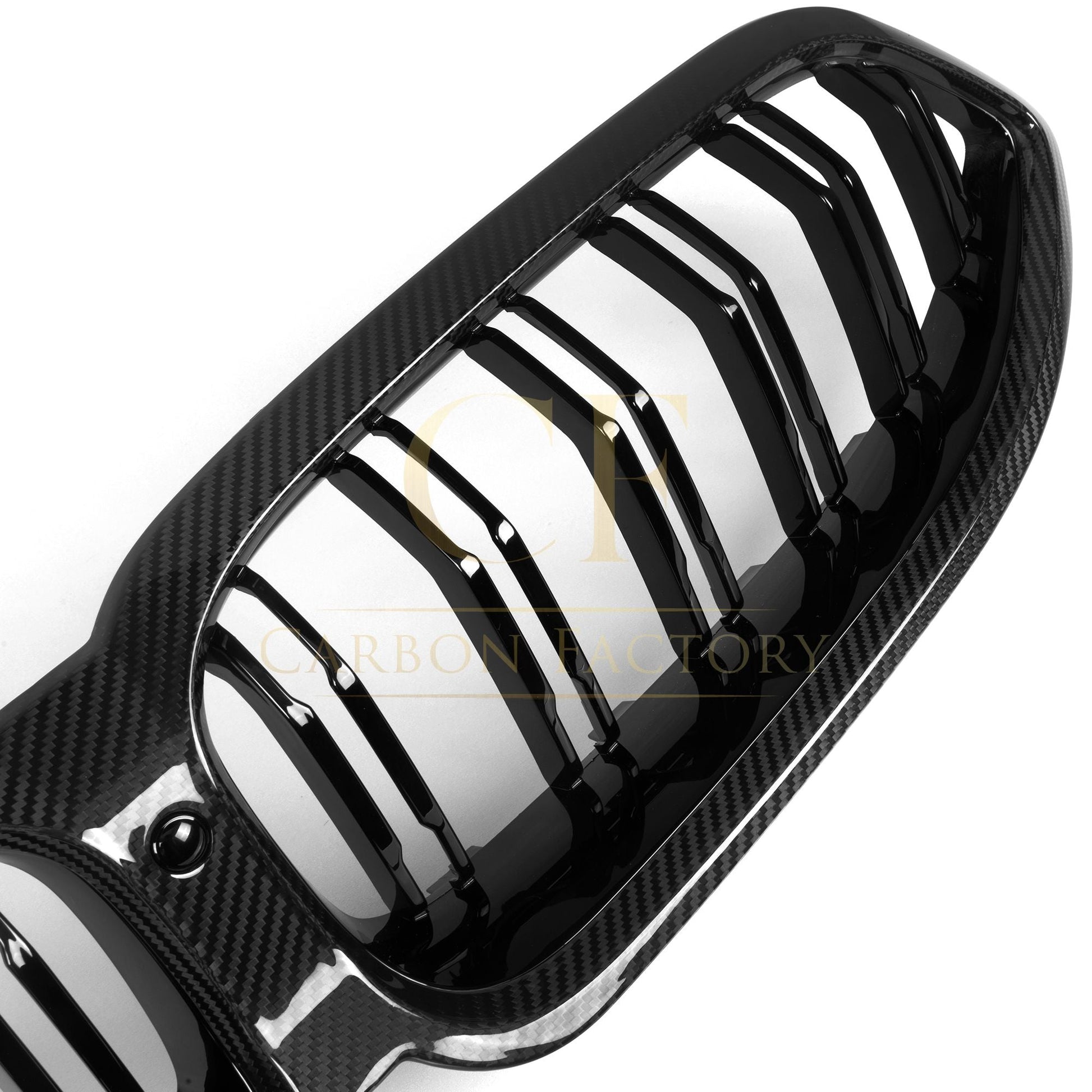 Double Slat Pre-preg Carbon Fibre Front Grille for BMW G14 G15 G16 8 Series LCI 23-24-Carbon Factory
