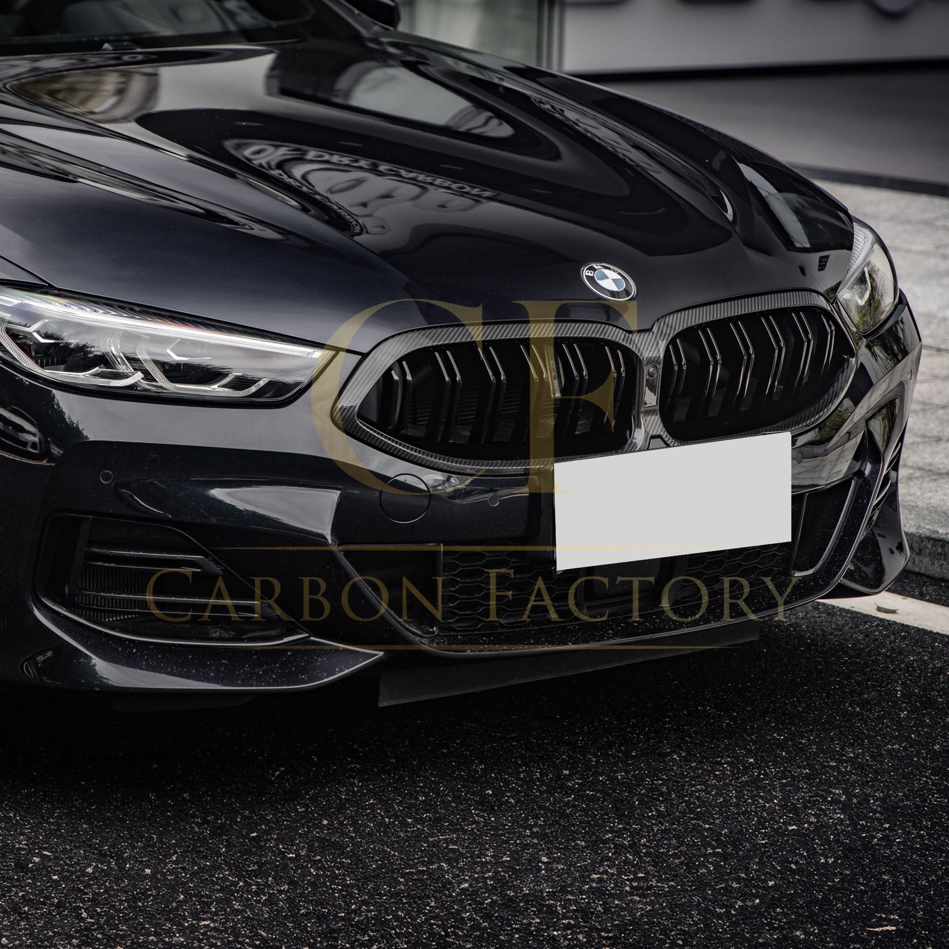 Double Slat Pre-preg Carbon Fibre Front Grille for BMW G14 G15 G16 8 Series LCI 23-24-Carbon Factory