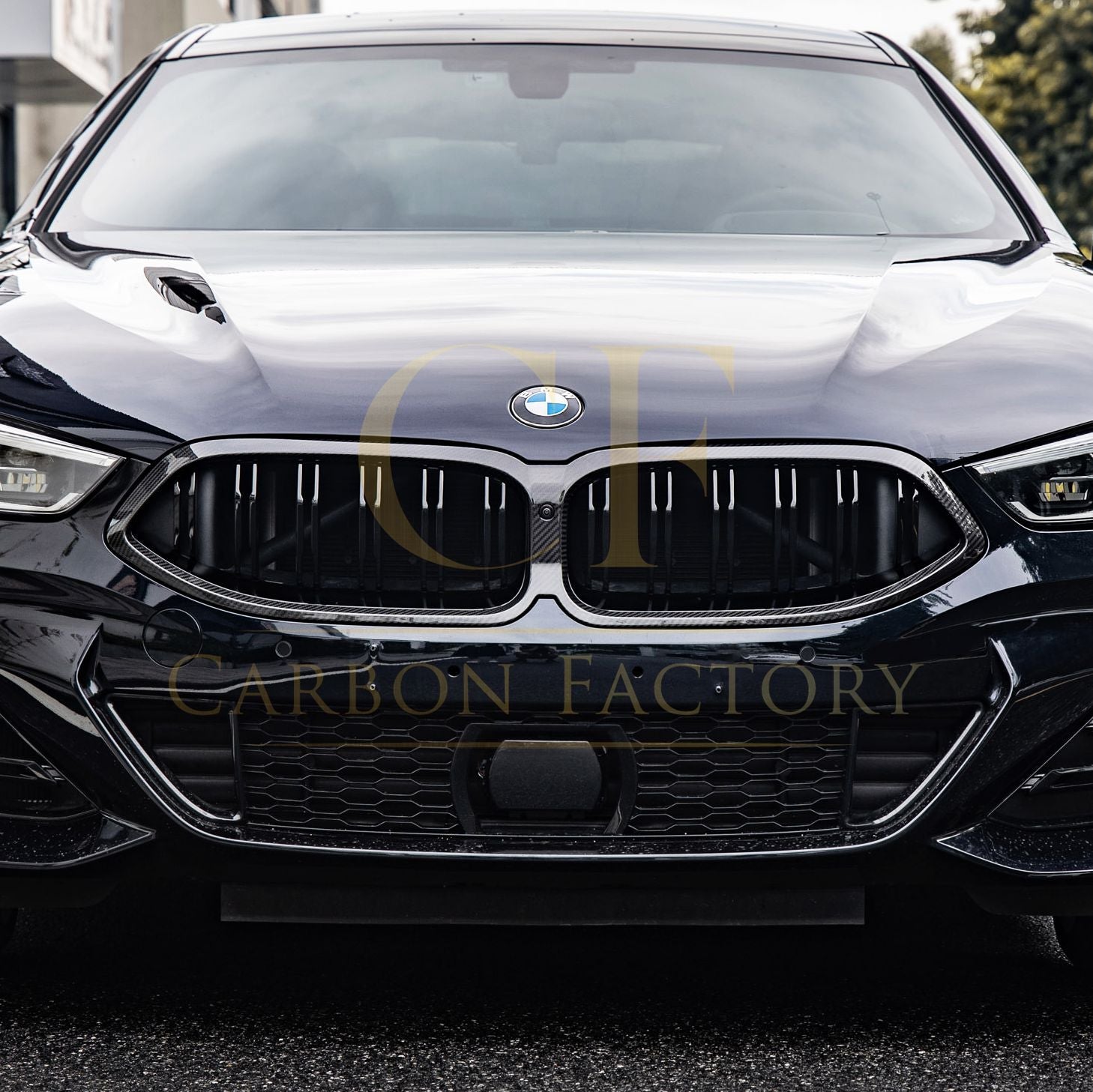 Double Slat Pre-preg Carbon Fibre Front Grille for BMW G14 G15 G16 8 Series LCI 23-24-Carbon Factory