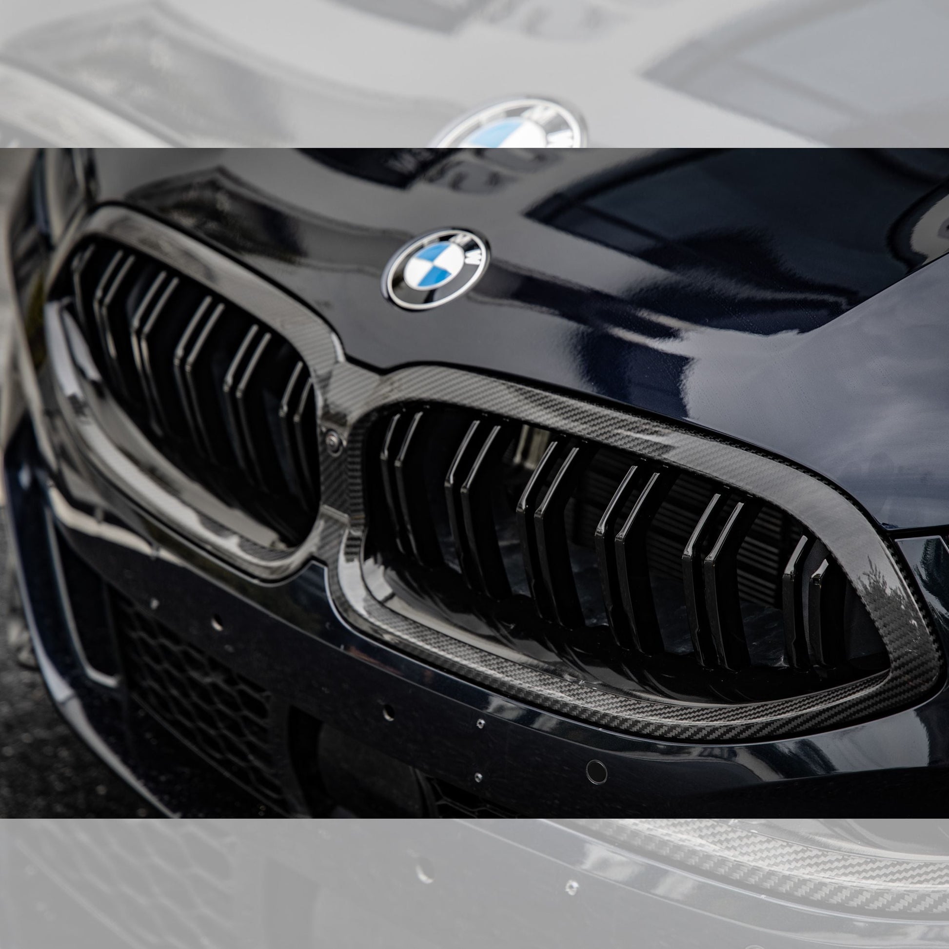 Double Slat Pre-preg Carbon Fibre Front Grille for BMW G14 G15 G16 8 Series LCI 23-24-Carbon Factory