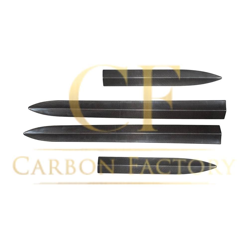 Dry Carbon Door Line Trims Covers (4 Pieces) for Tesla Model 3 16-23 - Carbon Factory