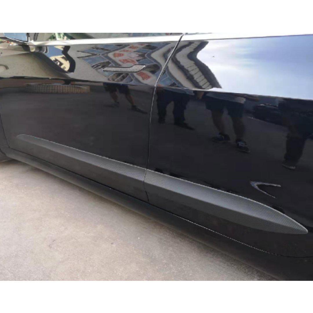 Dry Carbon Door Line Trims Covers (4 Pieces) for Tesla Model 3 16-23-Carbon Factory