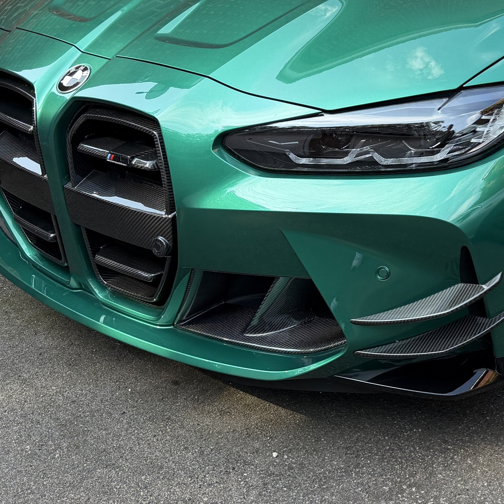 Carbon Fibre Front Bumper Inserts for BMW G80 M3 G82 G83 M4 21-Present