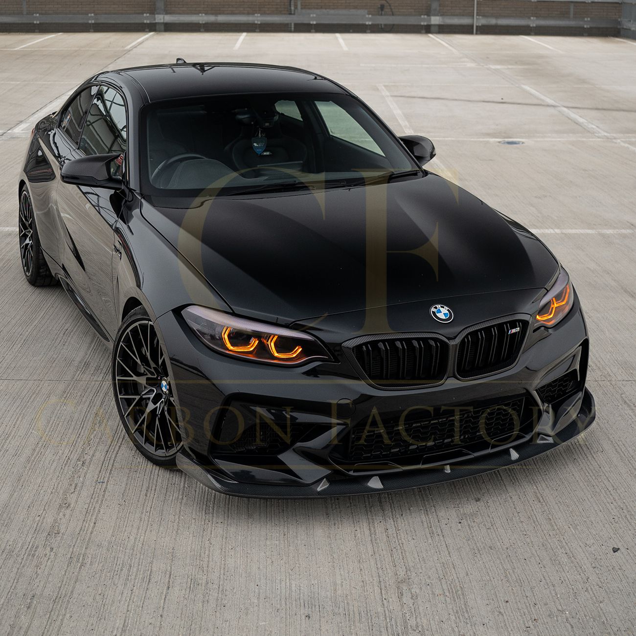 E Style Carbon Fibre Front Splitter for BMW F87 M2C Competition 16-21-Carbon Factory