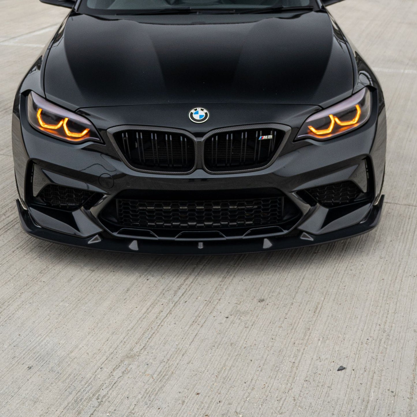 E Style Carbon Fibre Front Splitter for BMW F87 M2C Competition 16-21-Carbon Factory