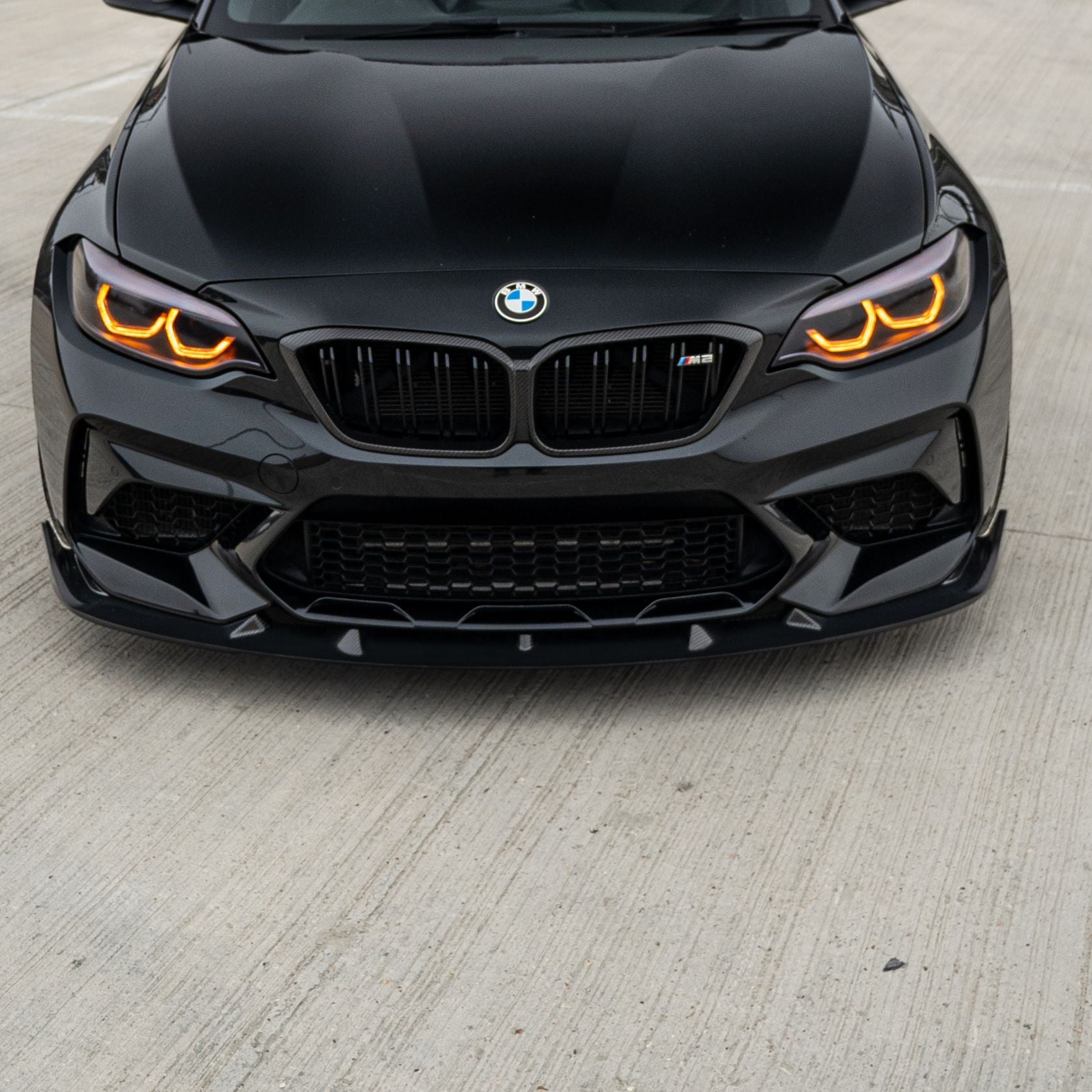 E Style Carbon Fibre Front Splitter for BMW F87 M2C Competition 16-21-Carbon Factory