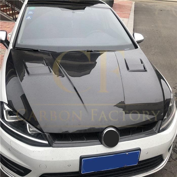 ED Style Carbon Fibre Bonnet for VW Golf MK7 MK7.5 inc GTI & R 14-20-Carbon Factory
