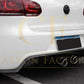 EXO Style Carbon Fibre Rear Diffuser for VW Golf MK6 R20 08-13-Carbon Factory