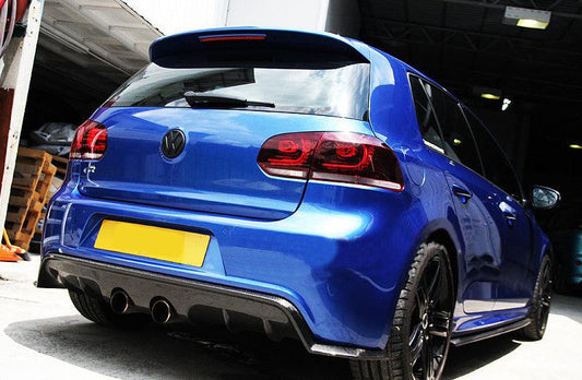 EXO Style Carbon Fibre Rear Diffuser for VW Golf MK6 R20 08-13-Carbon Factory