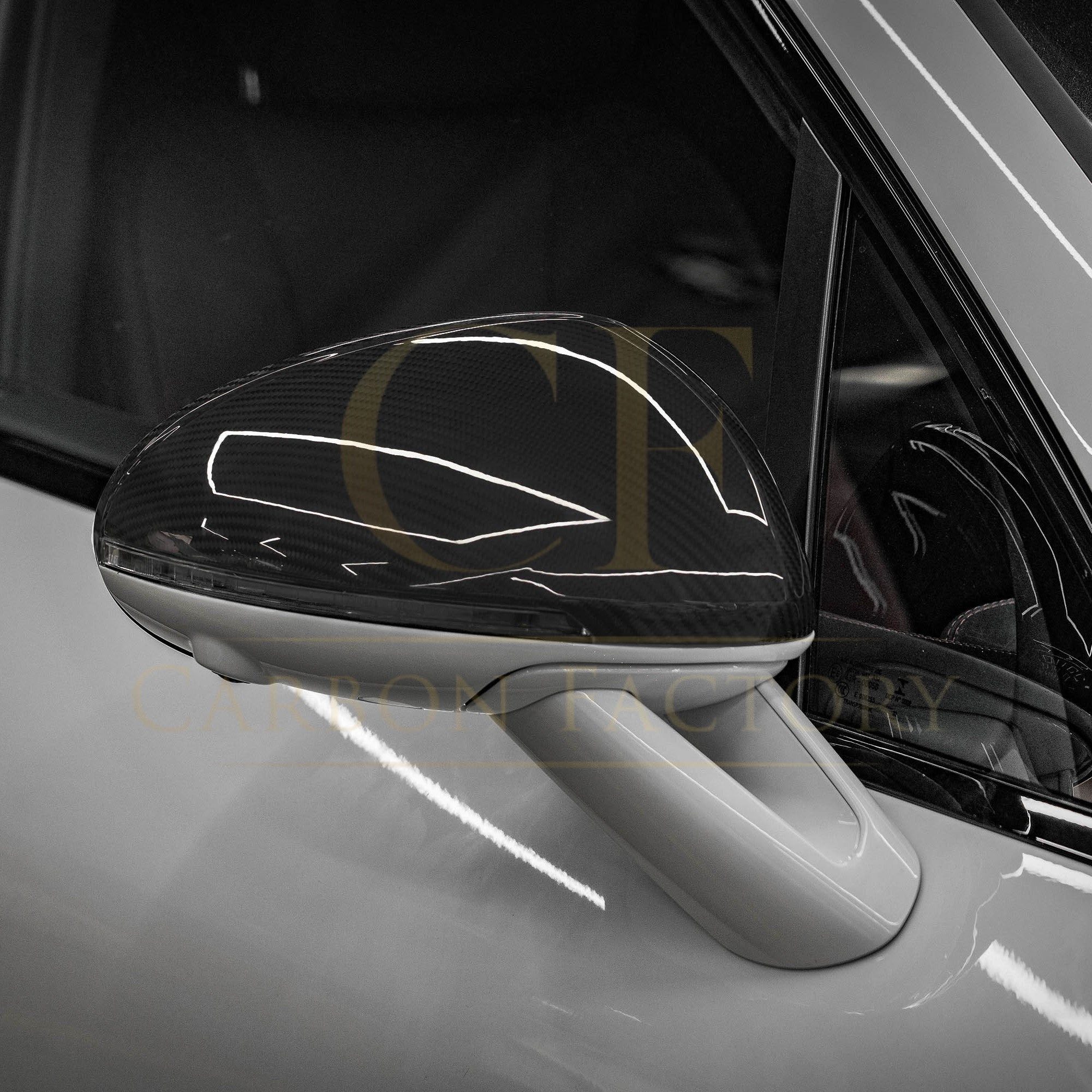 Pre-Preg Carbon Fibre Mirror Covers for Porsche Macan 14-26 - Carbon Factory