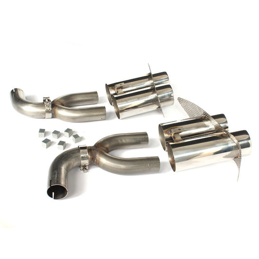 Exhaust Tips for P Style Carbon Fibre Rear Diffuser for Mercedes W117 CLA250 CLA45 13-19-Carbon Factory