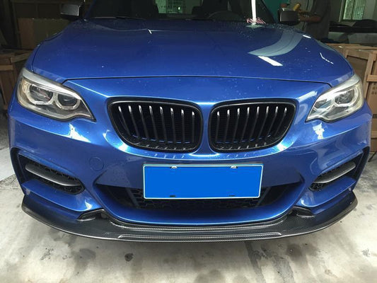 Exo Style Carbon Fibre Front Splitter for BMW F22 2 Series M Sport 14-21-Carbon Factory