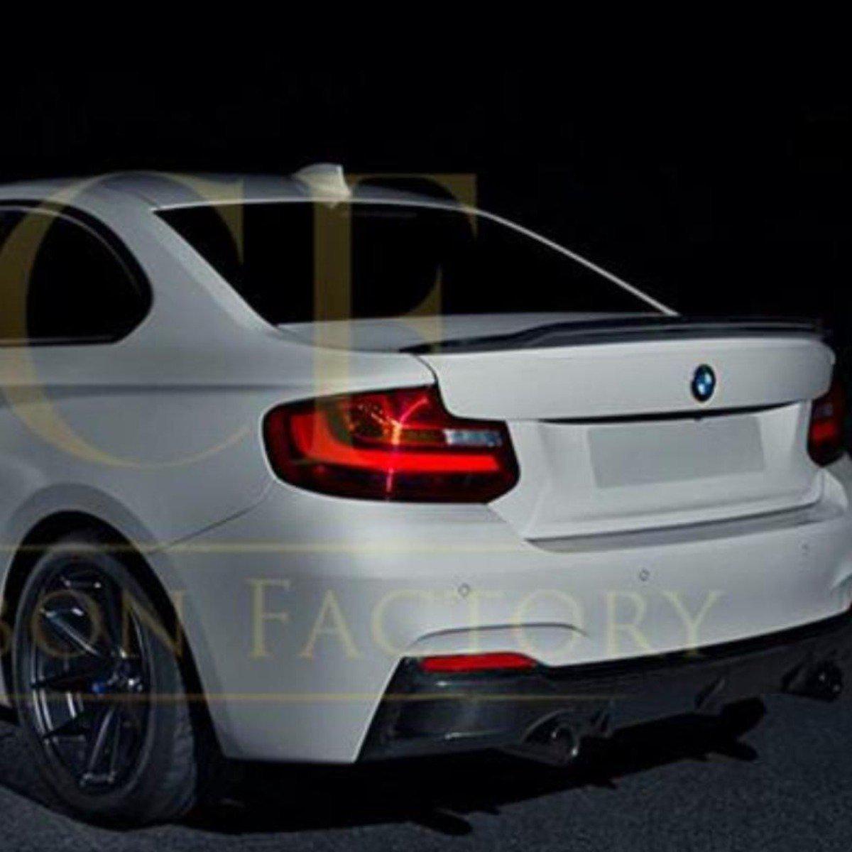 Exotics Style Carbon Fibre Boot Spoiler for BMW 2 Series F22 F87 M2 13-21-Carbon Factory