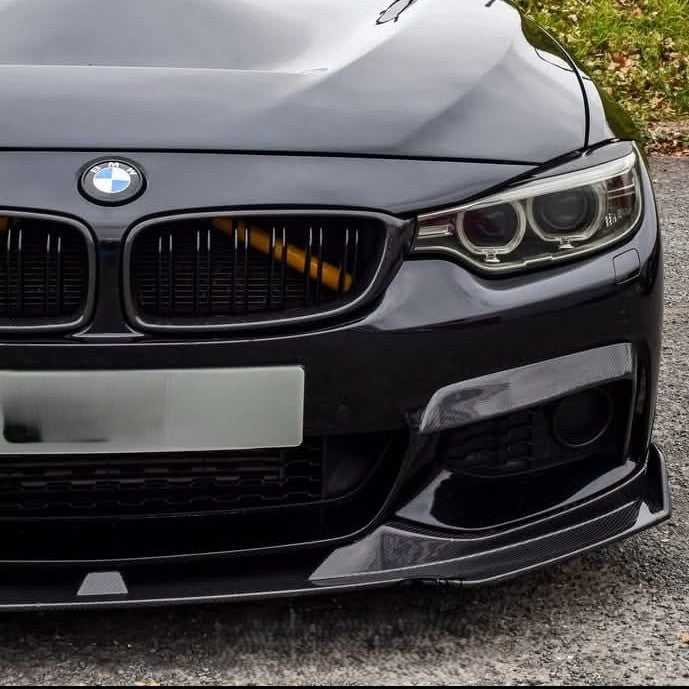 V Style Carbon Fibre Front Splitter for BMW F32 F33 F36 4 Series 14-20 - Carbon Factory