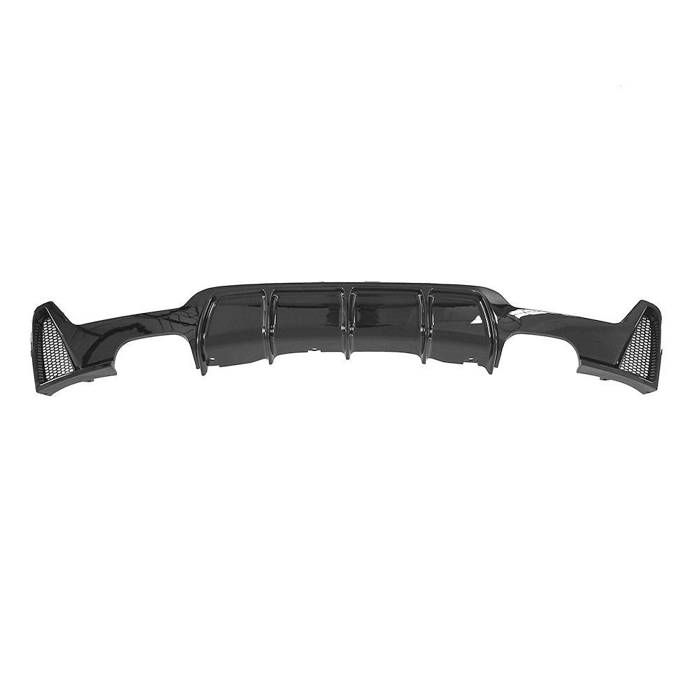 Gloss Black Rear Diffuser Quad Exhaust for BMW F32 F33 F36 4 Series 14-20