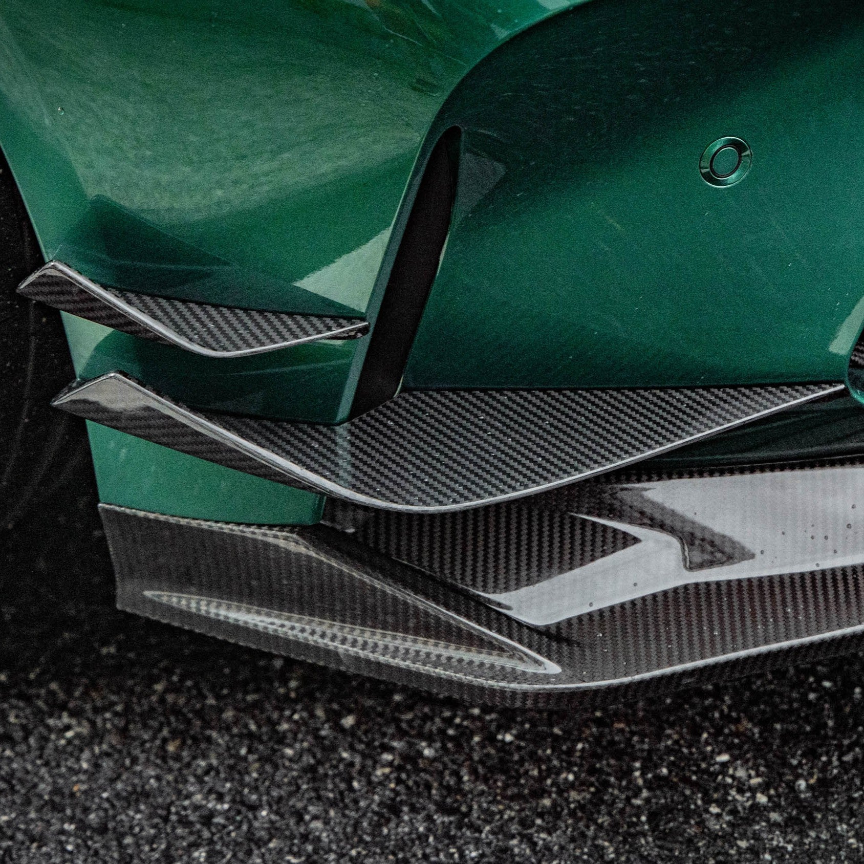VS Style Pre-Preg Carbon Fibre Front Canards for BMW G80 M3 G82 G83 M4 21-Present - Carbon Factory