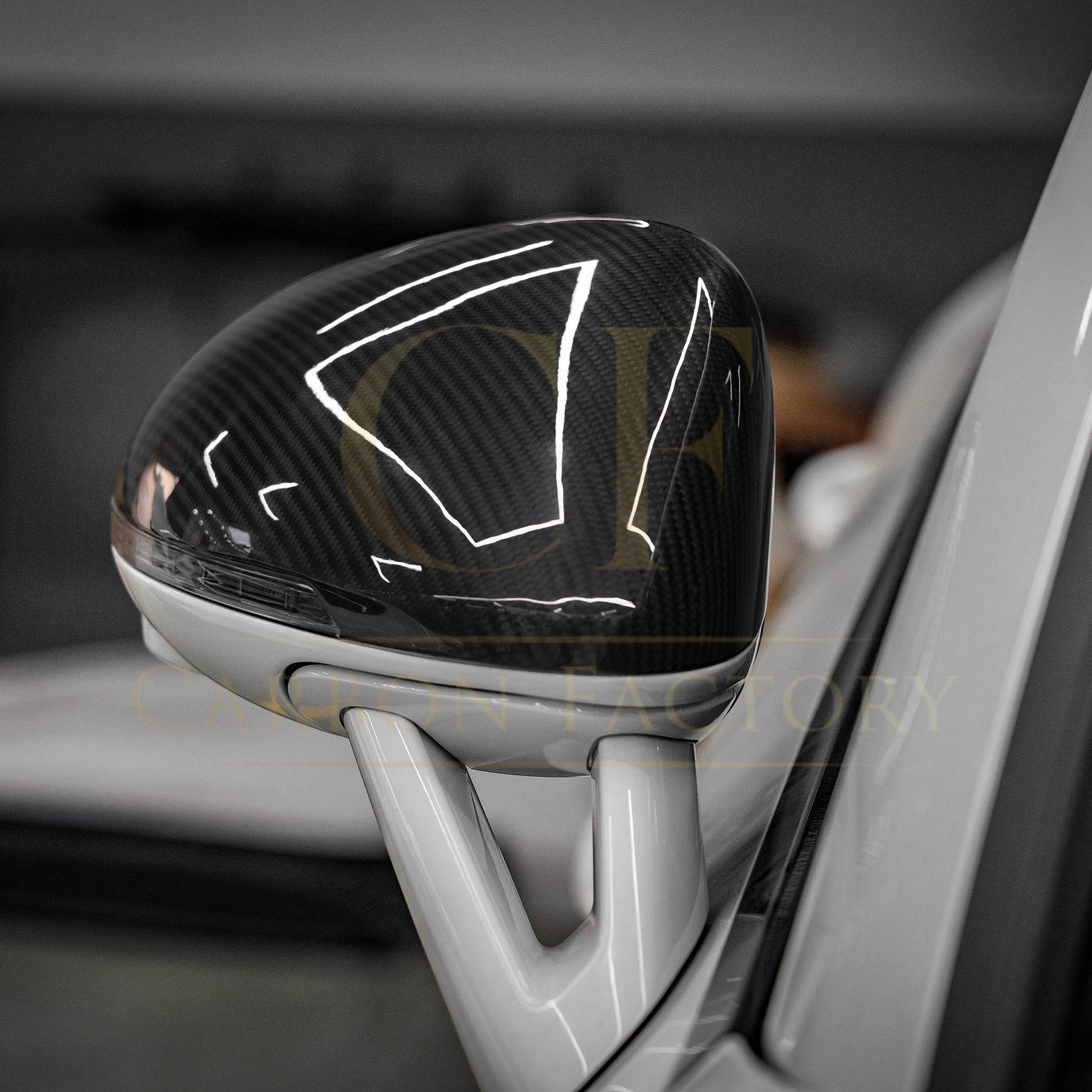Pre-Preg Carbon Fibre Mirror Covers for Porsche Macan 14-26 - Carbon Factory