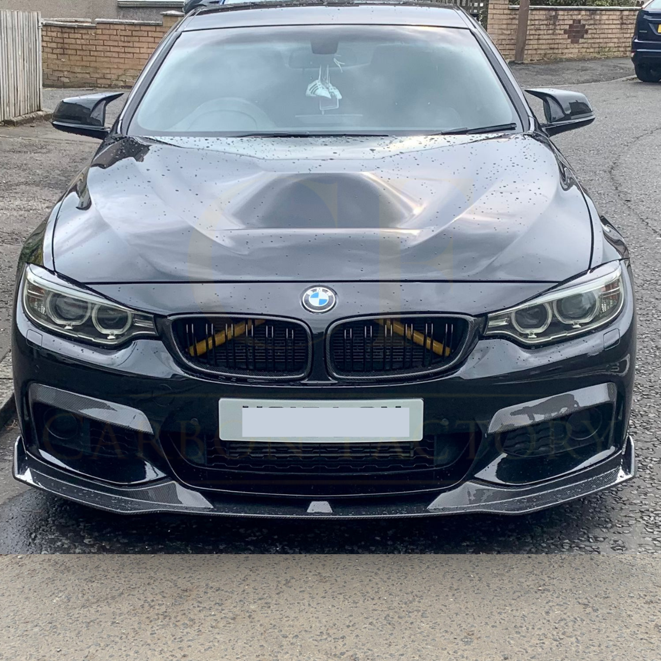 V Style Carbon Fibre Front Splitter for BMW F32 F33 F36 4 Series 14-20 - Carbon Factory