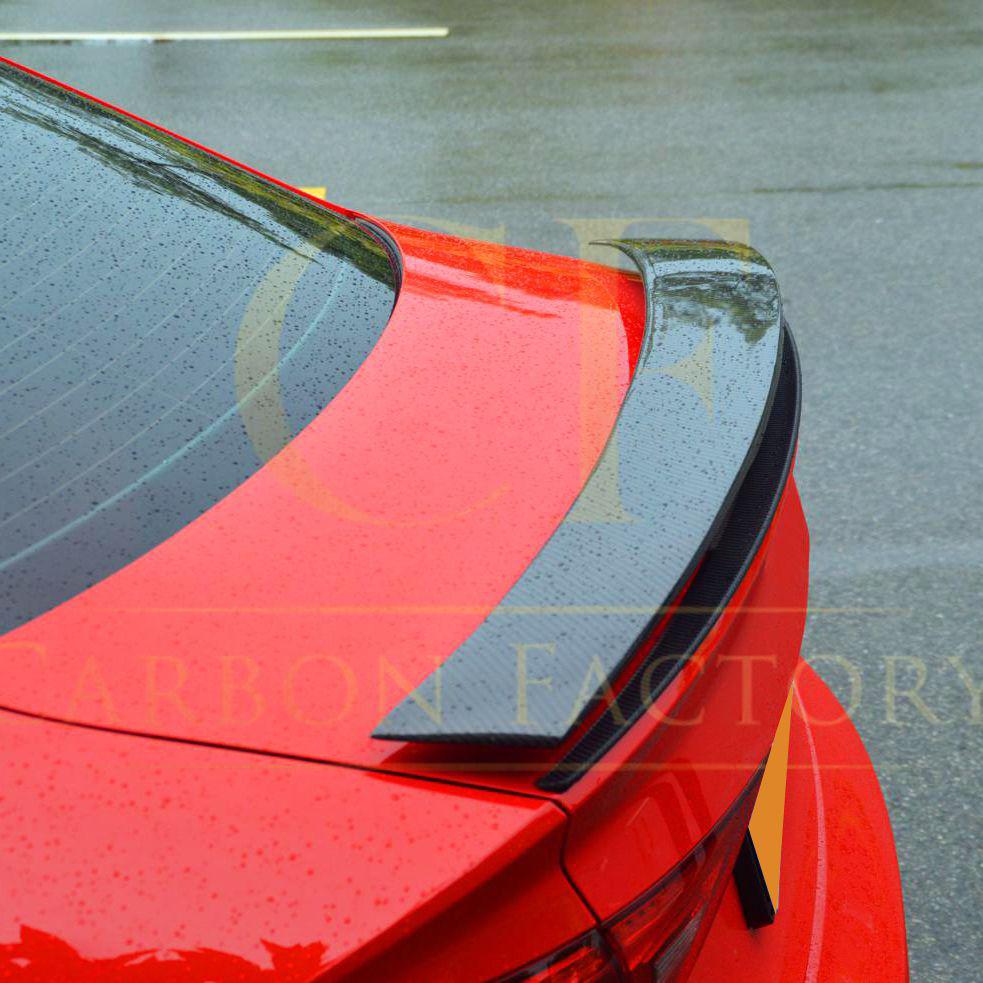 GT Style Carbon Fibre Boot Spoiler for Audi A3 S3 RS3 Saloon 13-20-Carbon Factory