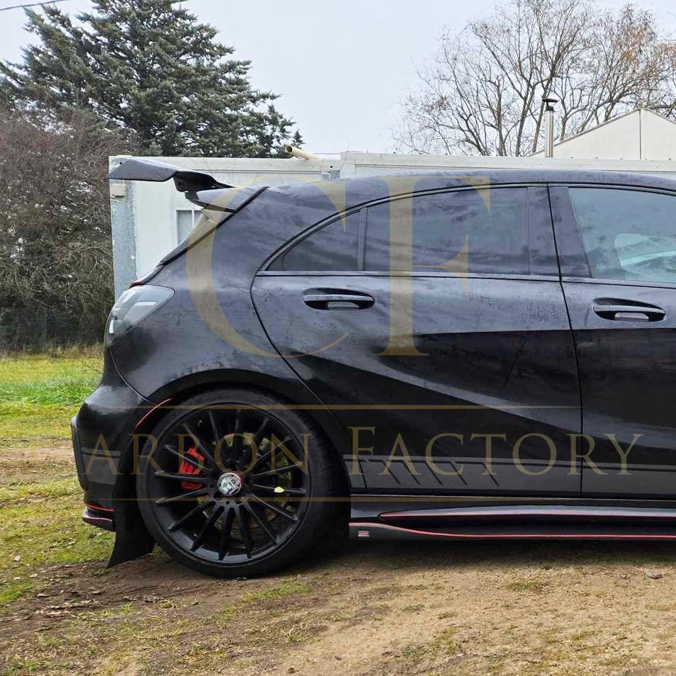 GT Style Carbon Fibre Roof Spoiler for Mercedes Benz W176 A Class 13-18-Carbon Factory