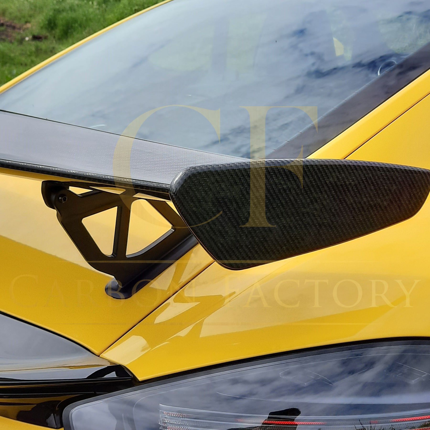 GT Style Carbon Fibre Spoiler for Porsche Cayman 718 16-21-Carbon Factory