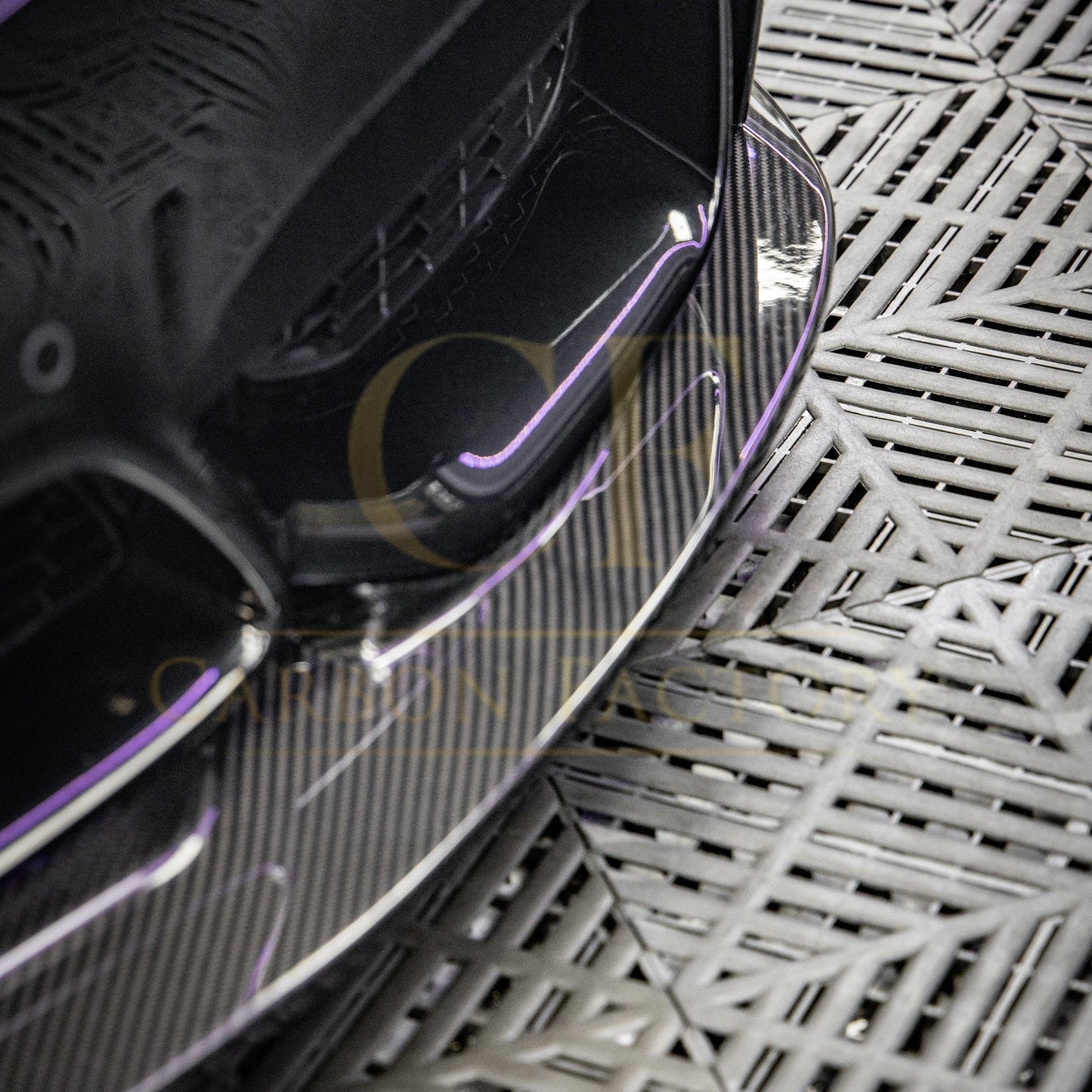 GT4 Style Pre-Preg Carbon Fibre Front Splitter for BMW F80 M3 F82 F83 M4 14-20-Carbon Factory