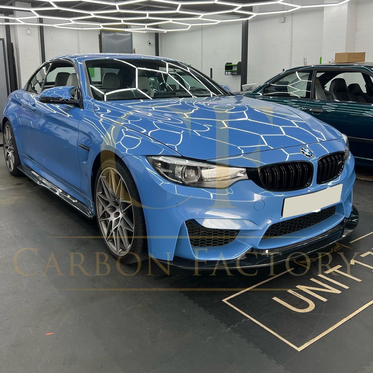 GT4 Style Pre-Preg Carbon Fibre Front Splitter for BMW F80 M3 F82 F83 M4 14-20-Carbon Factory