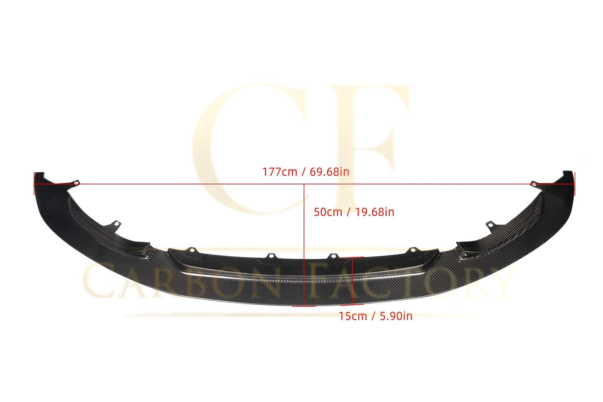 GT4 Style Pre-Preg Carbon Fibre Front Splitter for BMW F80 M3 F82 F83 M4 14-20-Carbon Factory