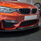 GT4 Style Pre-Preg Carbon Fibre Front Splitter for BMW F80 M3 F82 F83 M4 14-20-Carbon Factory