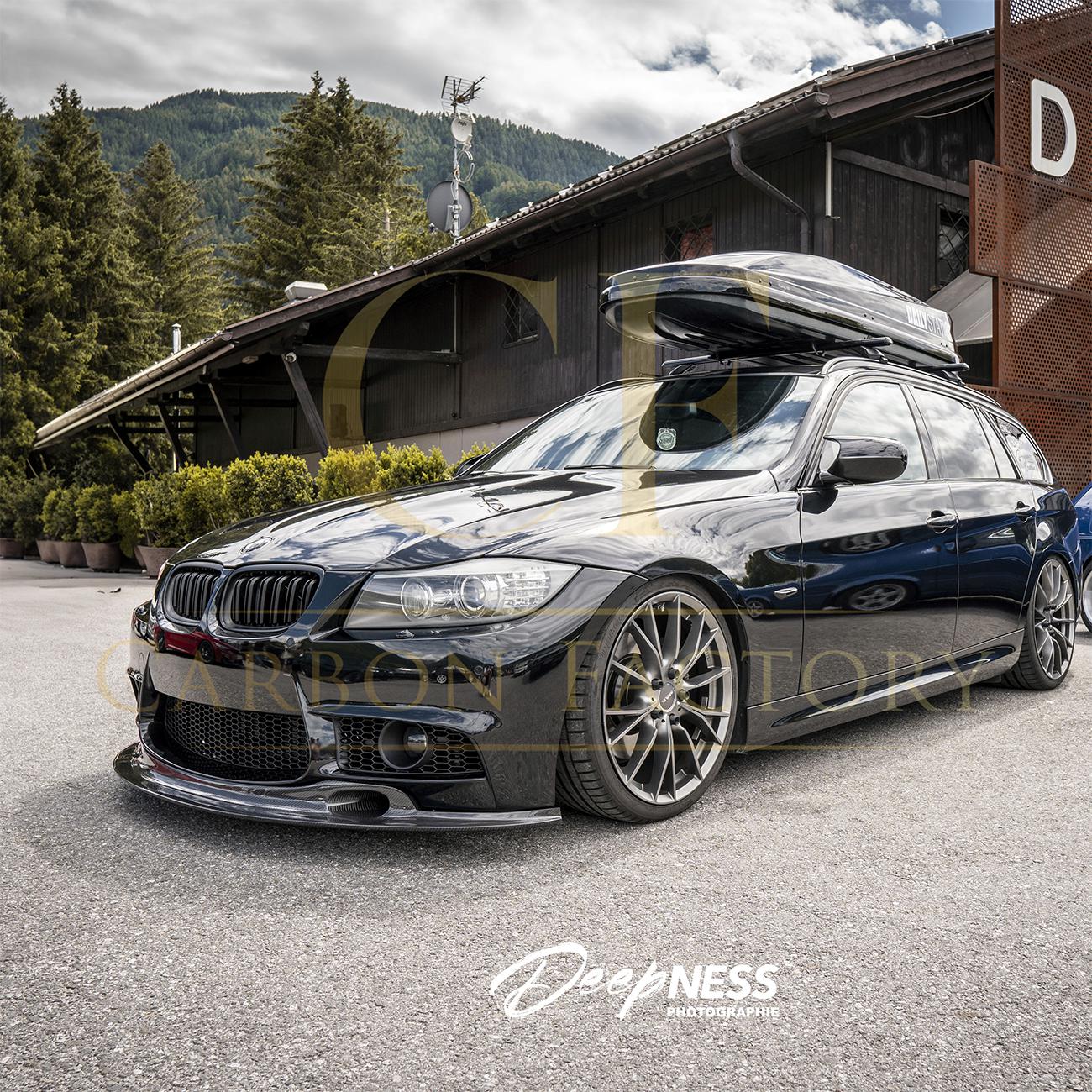 GT4S Style Carbon Fibre Front Splitter for BMW E90 E92 E93 M3 07-13-Carbon Factory