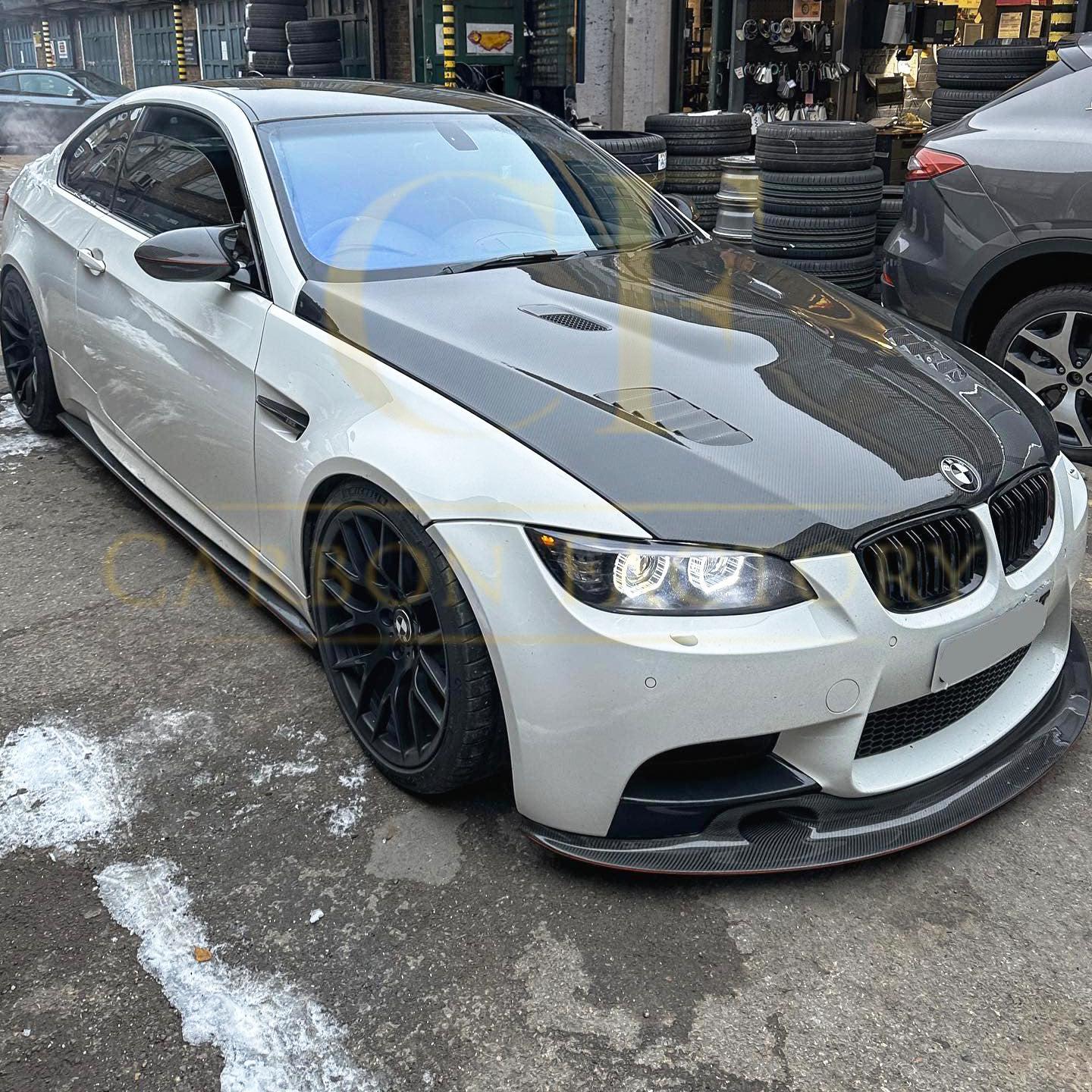 GT4S Style Carbon Fibre Front Splitter for BMW E90 E92 E93 M3 07-13-Carbon Factory