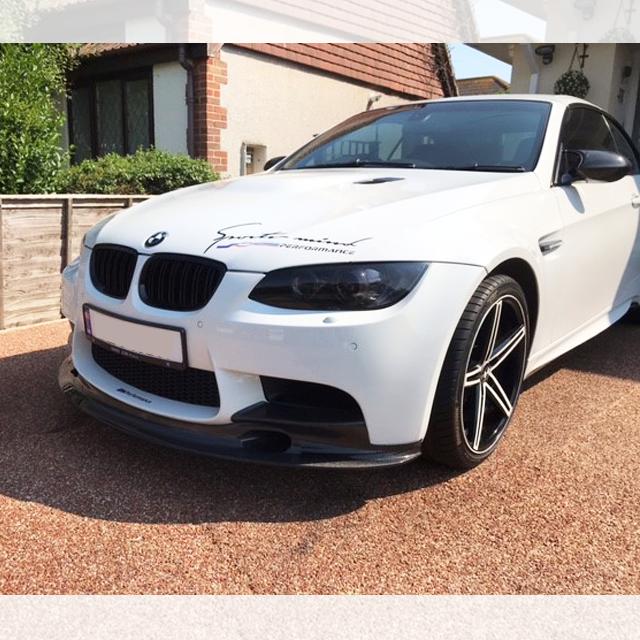 GT4S Style Carbon Fibre Front Splitter for BMW E90 E92 E93 M3 07-13-Carbon Factory