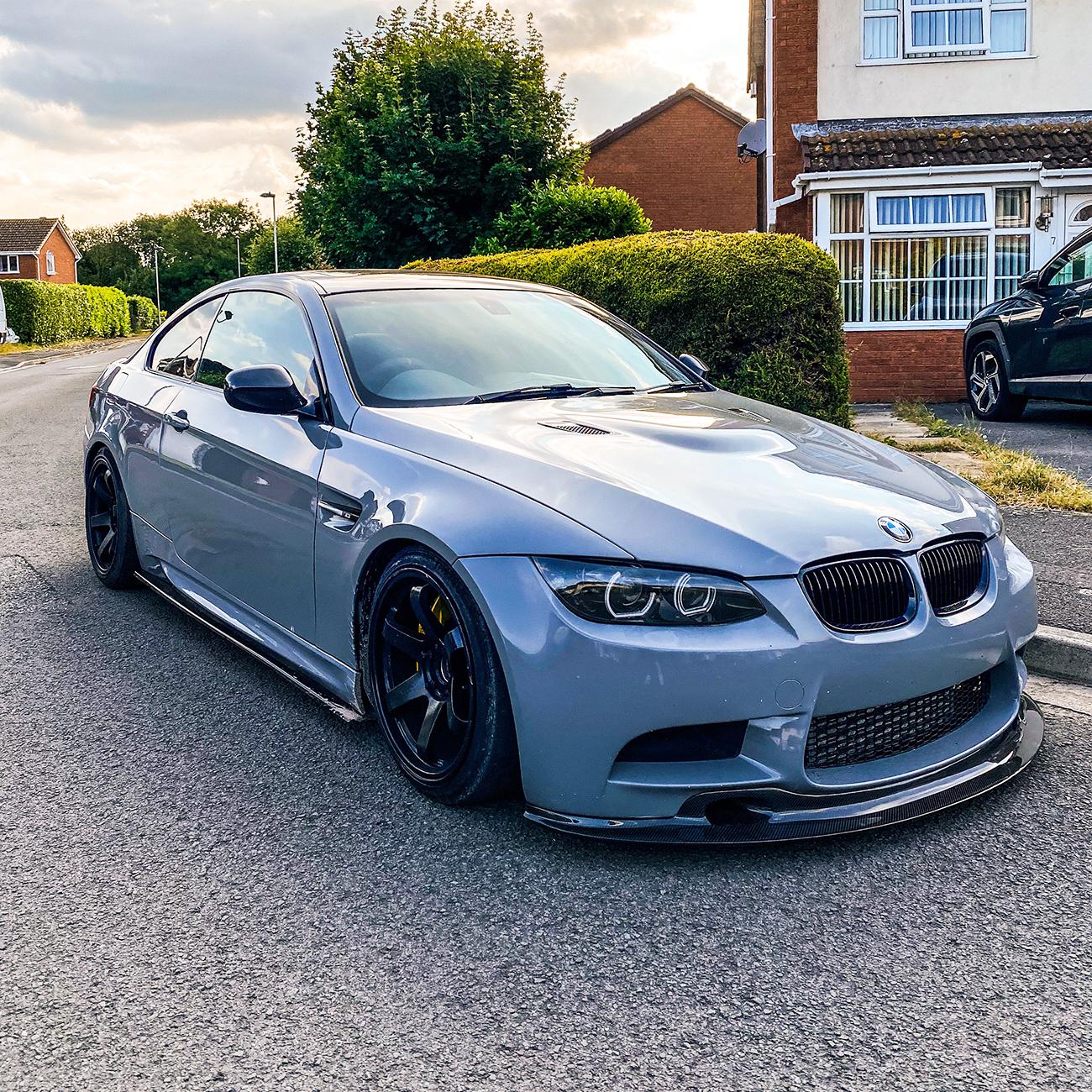 GT4S Style Carbon Fibre Front Splitter for BMW E90 E92 E93 M3 07-13-Carbon Factory