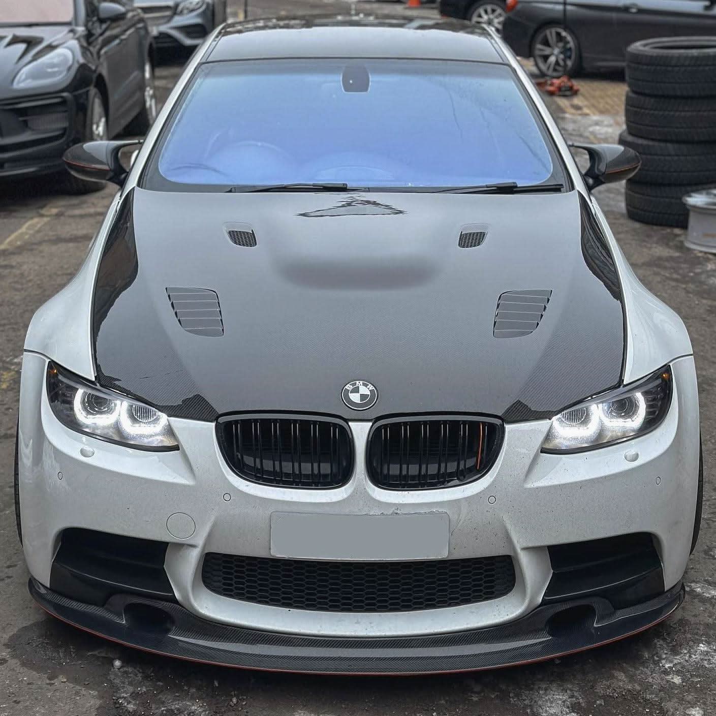 GT4S V1 Style Carbon Fibre Front Splitter for BMW E90 E92 E93 M3 07-13 - Carbon Factory