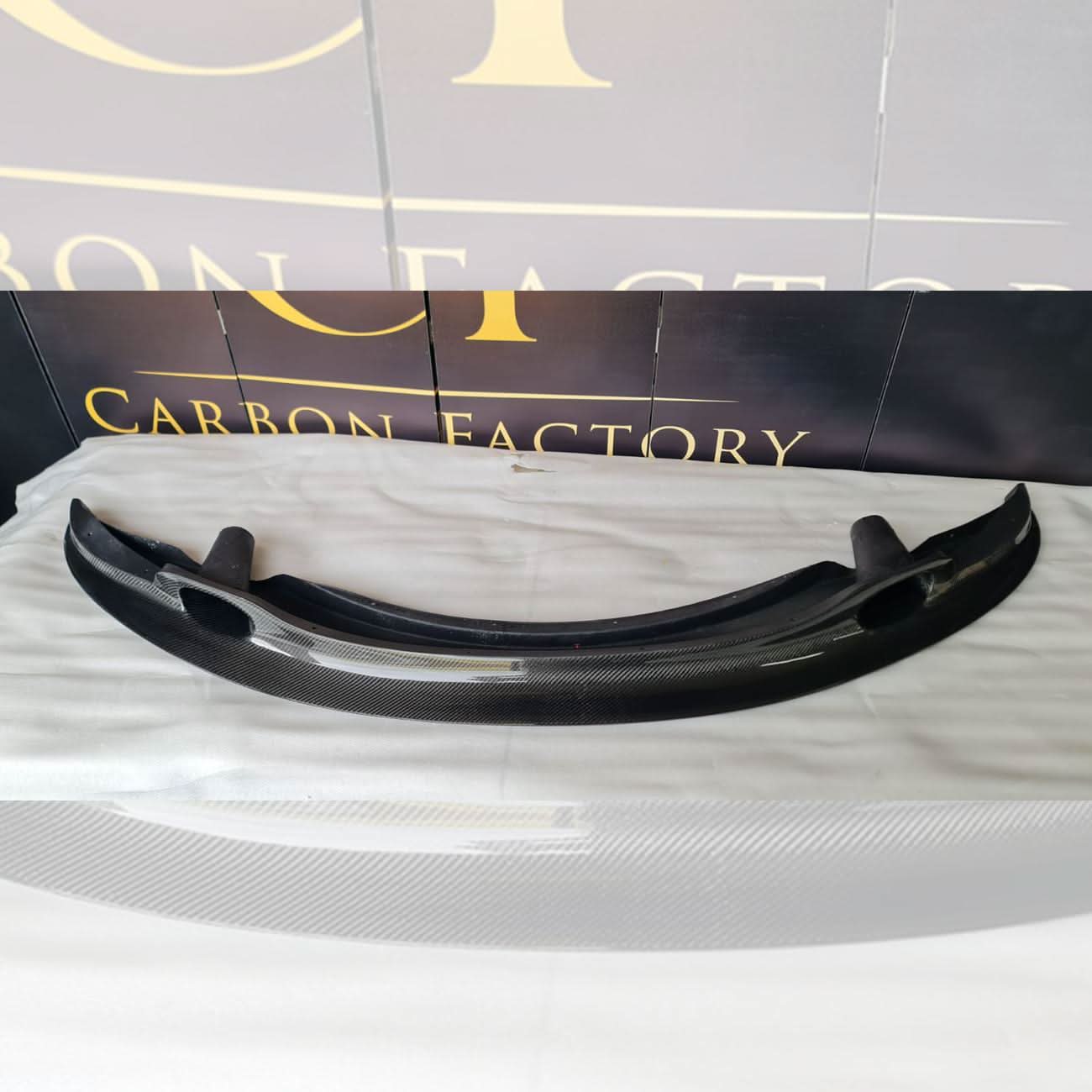 GT4S V1 Style Carbon Fibre Front Splitter for BMW E90 E92 E93 M3 07-13 - Carbon Factory