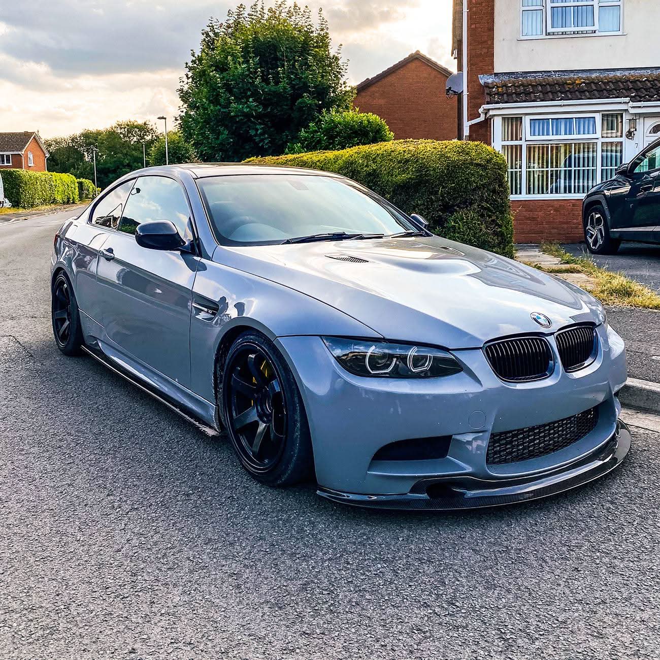 GT4S V1 Style Carbon Fibre Front Splitter for BMW E90 E92 E93 M3 07-13 - Carbon Factory
