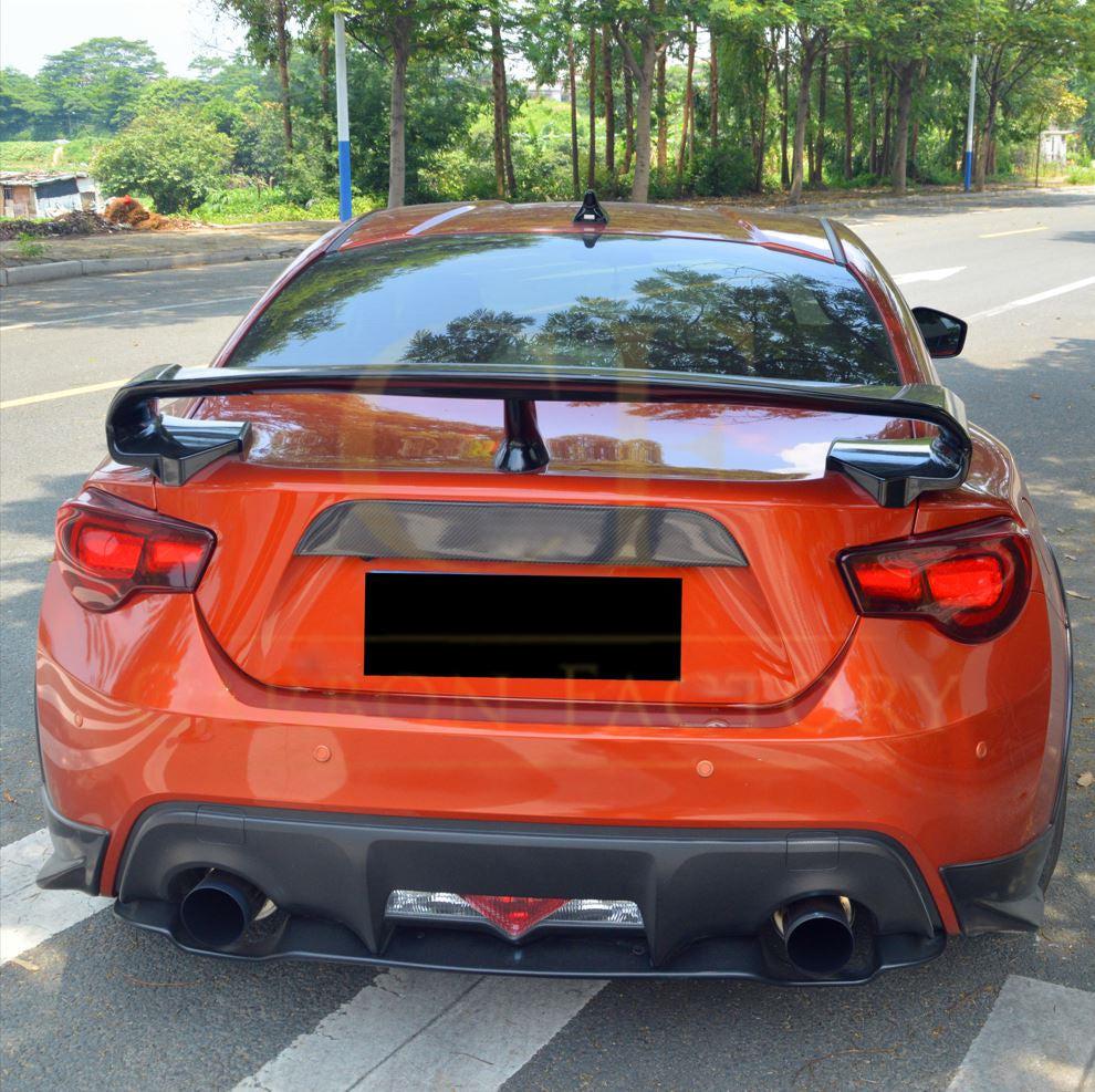GTR Style Carbon Fibre Boot Spoiler for Toyota GT86 12-20-Carbon Factory