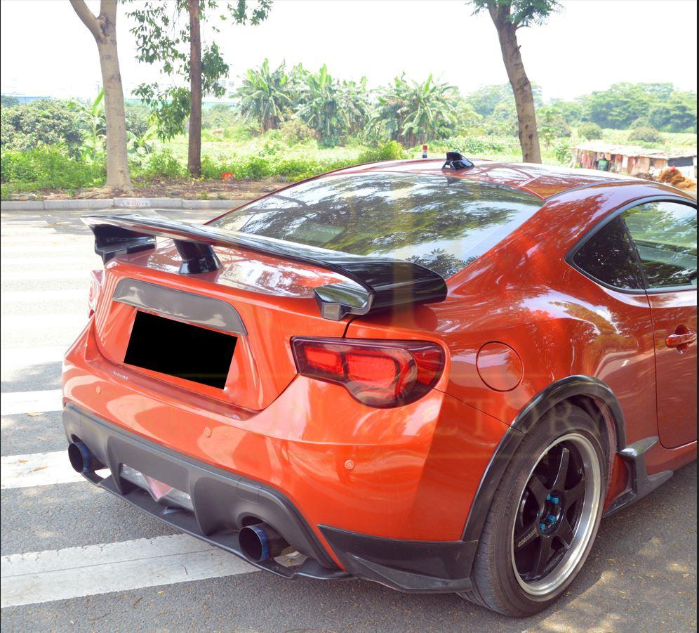 GTR Style Carbon Fibre Boot Spoiler for Toyota GT86 12-20-Carbon Factory