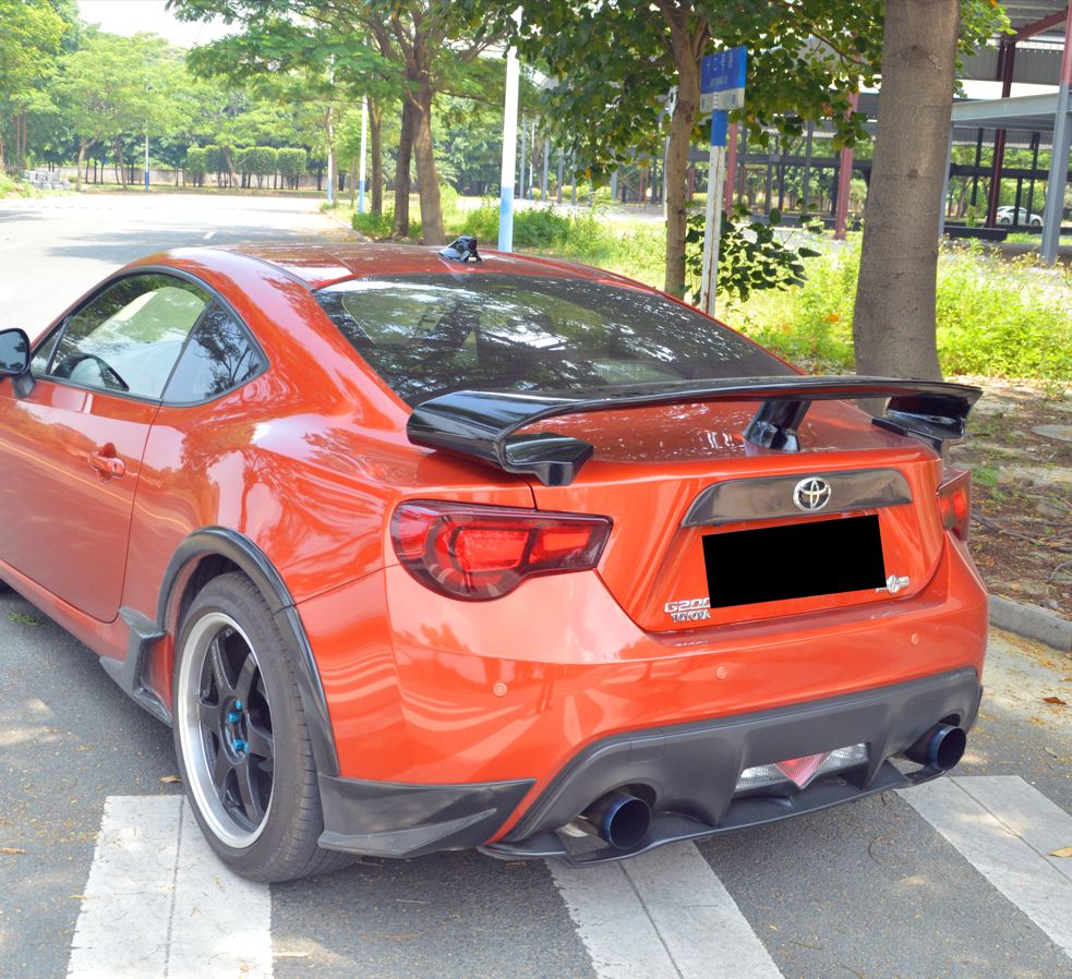 GTR Style Carbon Fibre Boot Spoiler for Toyota GT86 12-20-Carbon Factory