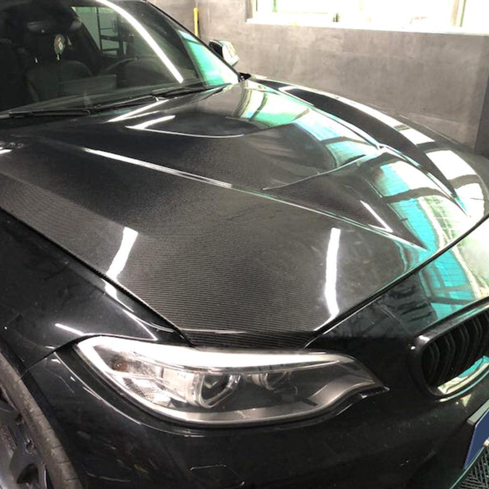 GTS Style Carbon Fibre Bonnet for BMW 2 Series F22 F23 F87 M2 M2C 13-21-Carbon Factory