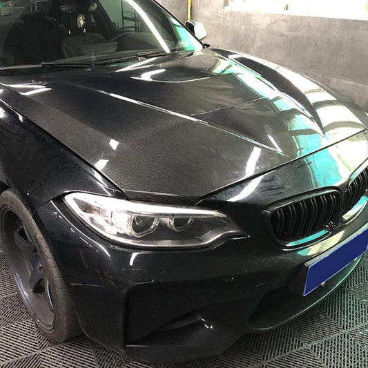 GTS Style Carbon Fibre Bonnet for BMW 2 Series F22 F23 F87 M2 M2C 13-21-Carbon Factory