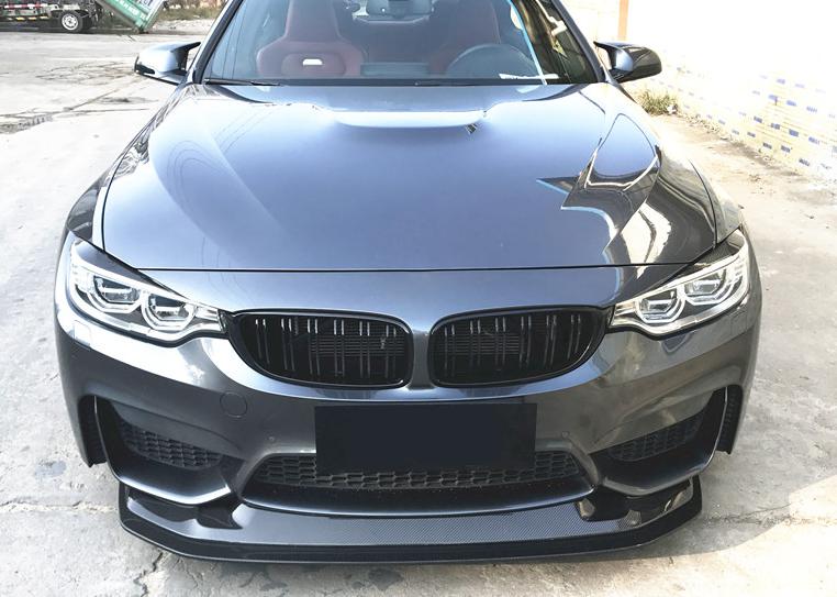 GTS Style Carbon Fibre Front Splitter for BMW F80 M3 F82 F83 M4 14-20-Carbon Factory