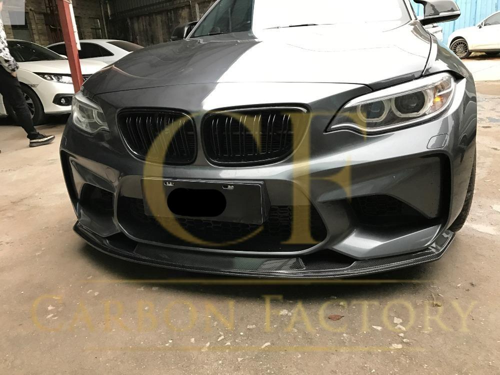 GTS Style Carbon Fibre Front Splitter for BMW F87 M2 16-18-Carbon Factory