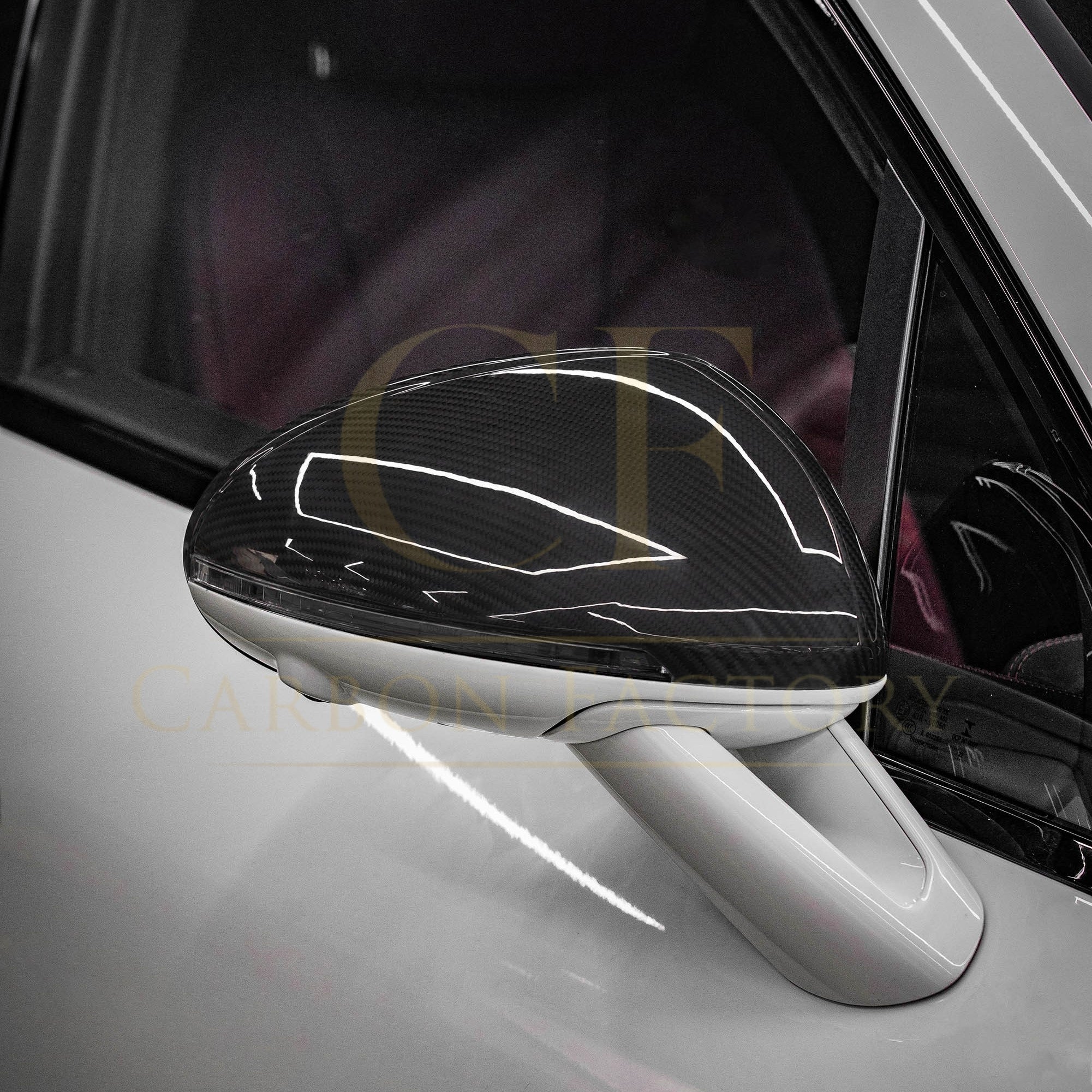 Pre-Preg Carbon Fibre Mirror Covers for Porsche Macan 14-26 - Carbon Factory