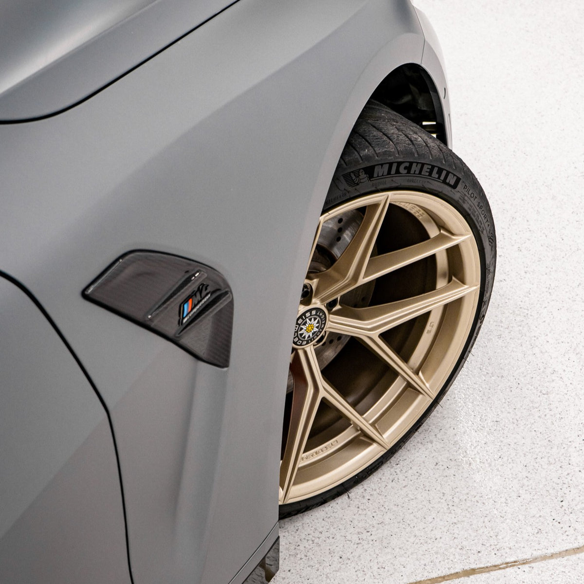 Pre-Preg Carbon Fibre Replacement Side Fender Trim for BMW G80 M3 21-Present